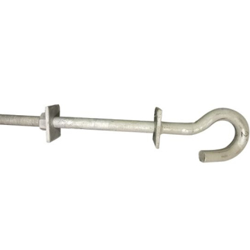 Galvanized Pigtail Hook Bolt for Pole Line Hardware