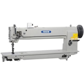 Machine de couture de verrouillage de serrure à doutes à aiguilles à double aiguille à bras long