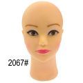 Beige Bald Mannequin Head Female