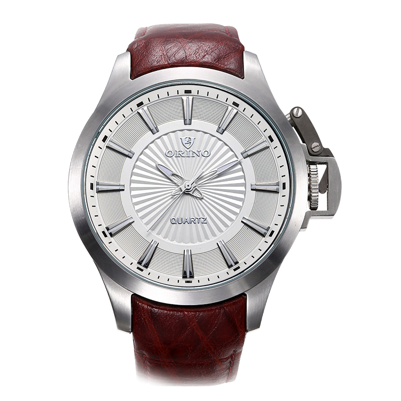 Big Dial Watches for Man's Leather Watch