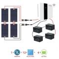 10kWハイブリッド太陽光発電ホームソーラーシステム