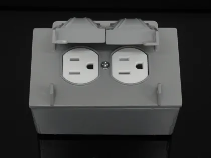 IP66 Protection Level Electric iron floor plug socket box suit for nema receptacle