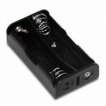 Battery Holder for 2 X AA Batteries With Wire, Snap, OEM Orders Are Welcomed