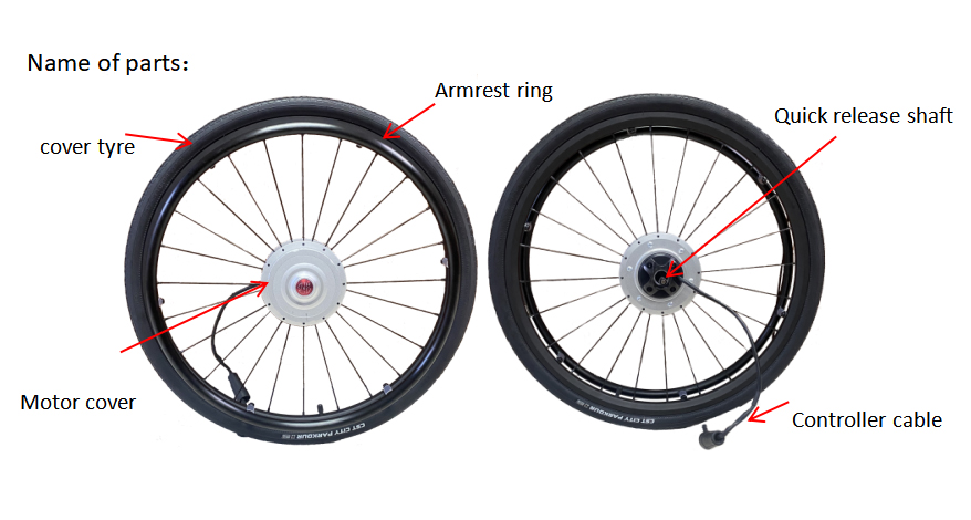 Wheelchair hub motor