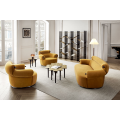 Silla de diseño italiano Sofá Muebles de la sala de estar Sofá cuero de cuero solo