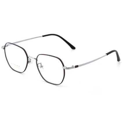 Retro Art Ultralight Half Titanium Myopia Glasses