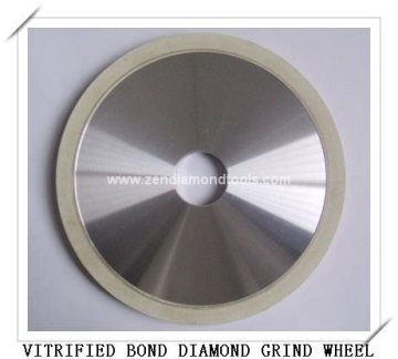 Vitrified bond diamond bruting wheel for the grinding single crystal diamond