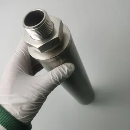 Metal powder sintered titanium rod filter cartridge