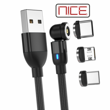 Hurtowy 3-w-1 magnetyczny kabel ładujący Lumineus Lumineux