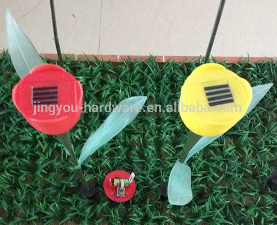 2015 Hot Products China Wholesale Garden artificial fake solar tulip