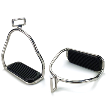 Double Safety Horse English Stirrup With Rubber Pad