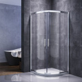 Enceinte de salle de bain quadrant Sally Porte coulissante de douche ronde