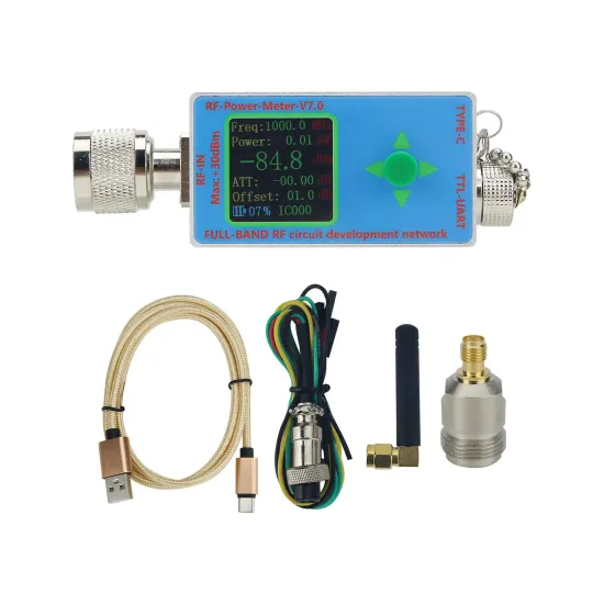 V7.0 RF Power Meter 10GHz - N-Type Connector, Type-C Port, 30dBm Max Power