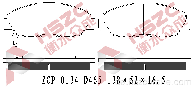 FMSI D465 Auto Keramikbremspad für Honda