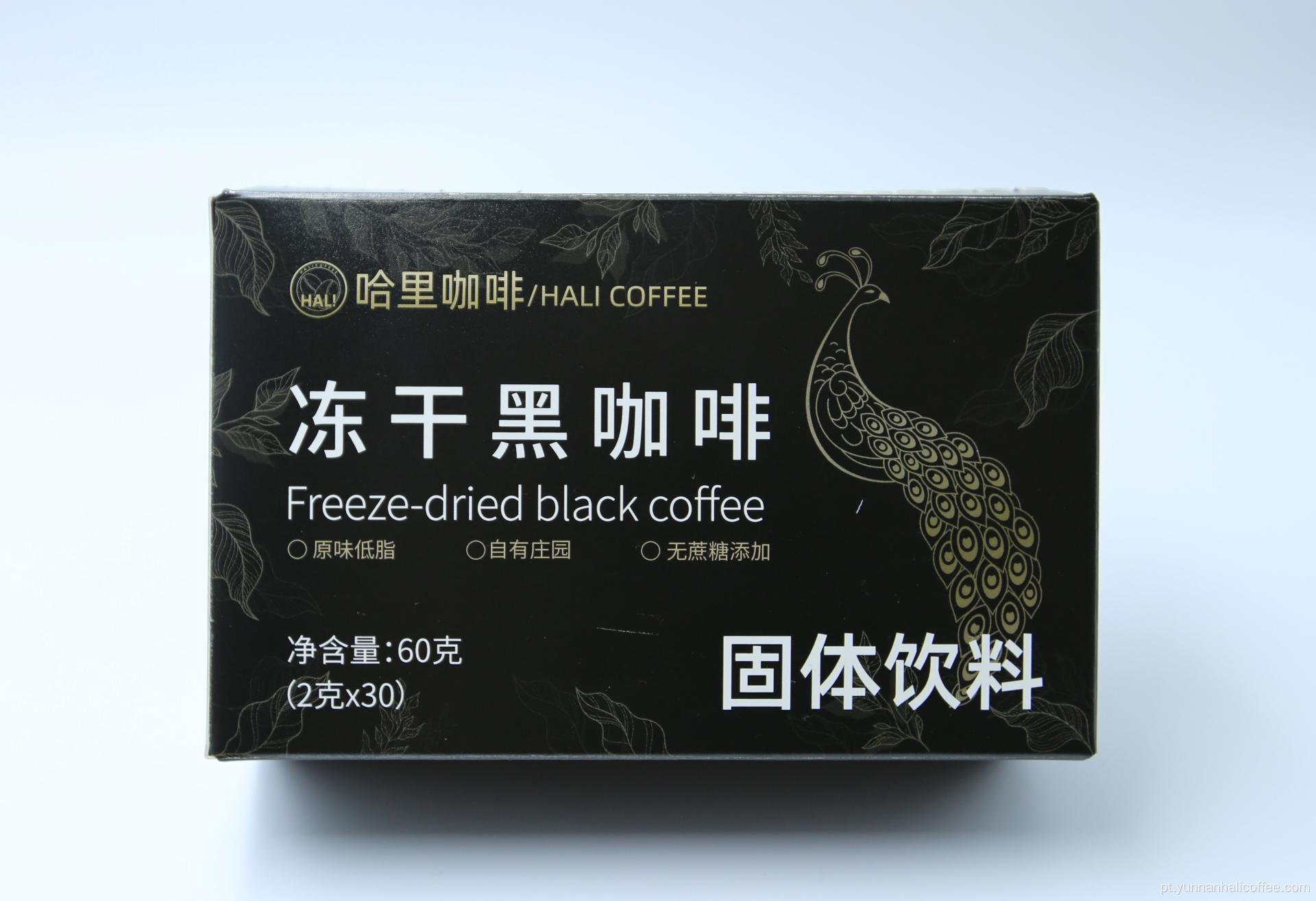 Café preto liofilizado Hali