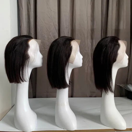 X-TRESS Mink Short Bob Human Hair Lace Front Wigs Brazilian Remy Straight Hand-made Wig For Women Pre Plucked Hair Wig Supplier