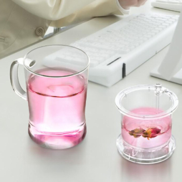 New Arrival ! "SAMADOYO" High-grade Clear Glass Tea Cups With Filter