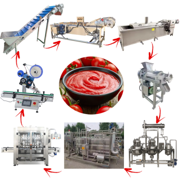Tomato Paste Sauce Ketchup Production Line and Processing Plant Machinery