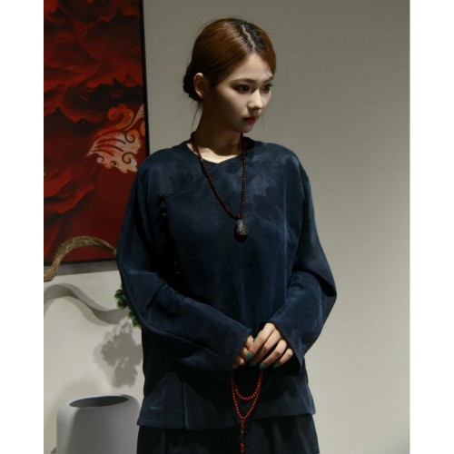 traje de mujer azul marino