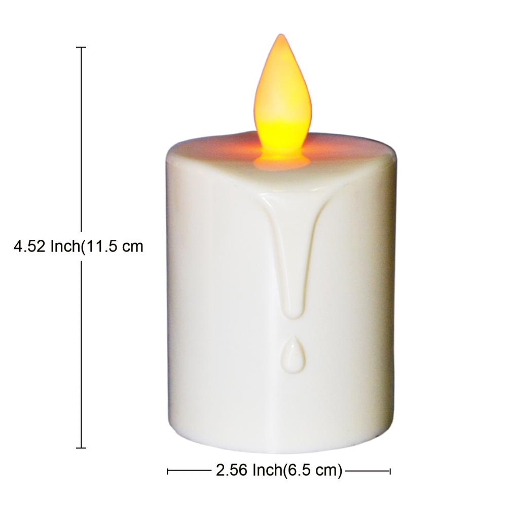 Janela ao ar livre solar conduziu velas pilares conduzidos