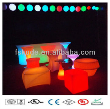 battery rechargeable led bar height folding tables furniture led