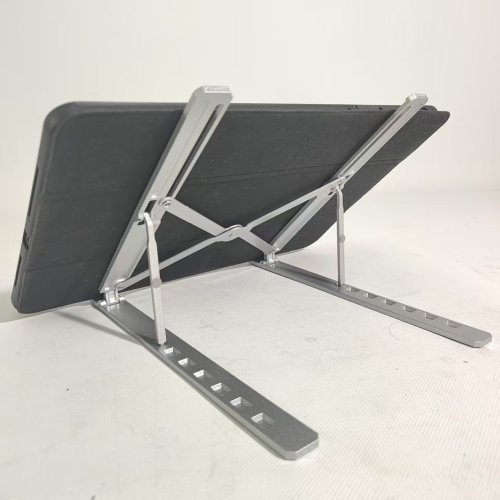 Adjustable 7-Angle Foldable Silvery Laptop Stand