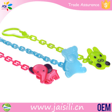 Hot sale eco-friendly PP material lovely animal soother baby pacifier clip