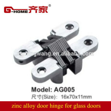 zinc alloy cross hinges for glass doors