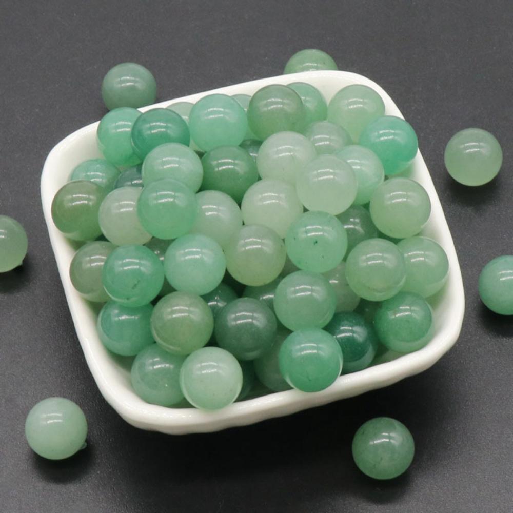 Balles et sphères d&#39;aventurine verts 12 mm pour l&#39;équilibre de la méditation