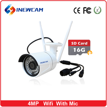 Inewcam 1440P 4mp 16G Memory Card Outdoor P2P Wireless IP Camera