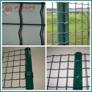 Revestimiento de PVC Euro Fence Panel con poste