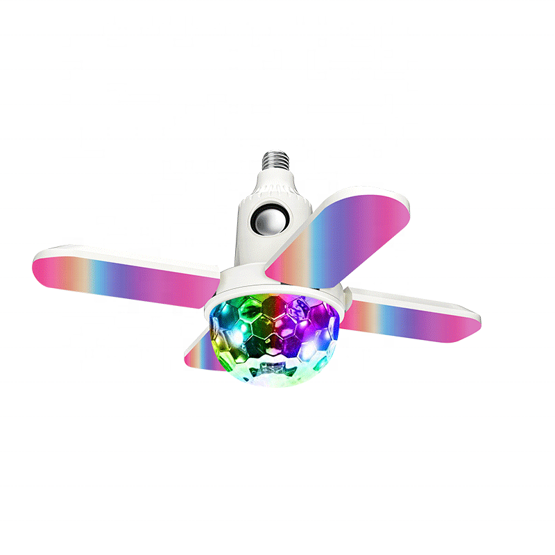 Magic Colorful Fan Blade Led Bulb