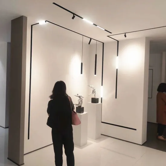 DC Magnetic Smart Dimmable track rail light system