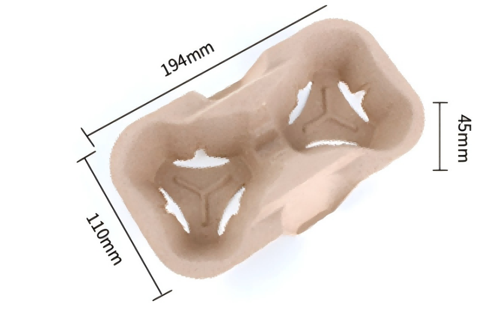 White dry-pressed cup holder