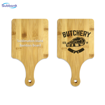 Custom Printed Bamboo Pizza Board with Heat Transfer Logo