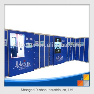 YS LOCKER intelligent locker with barcode scanner/supermarket touch screen barcode lockert/barcode supermarket locker