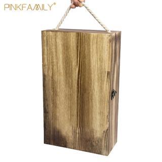 Wooden wine gift box for 2 bottle creative wine box for men