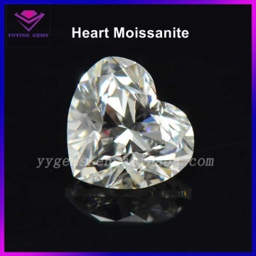 Gorgeous 3.0CT Brilliant White Heart Cut Lab Moissanite Gemstone for Engagement Ring
