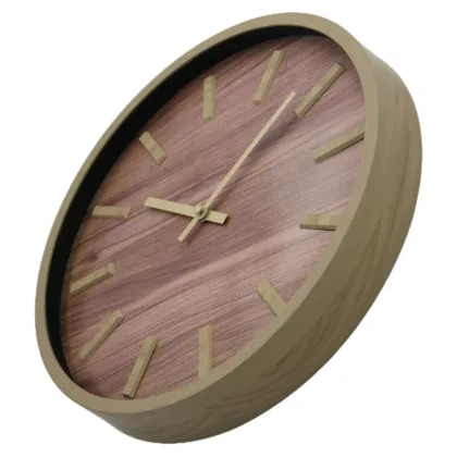 Zen Grain Monolith: Deep Wood Dial with Whisper-Light Markers & Driftwood Hands