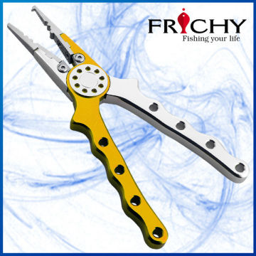 FPB06S YELLOW Split Ring Fishing Pliers Aluminium Gripper