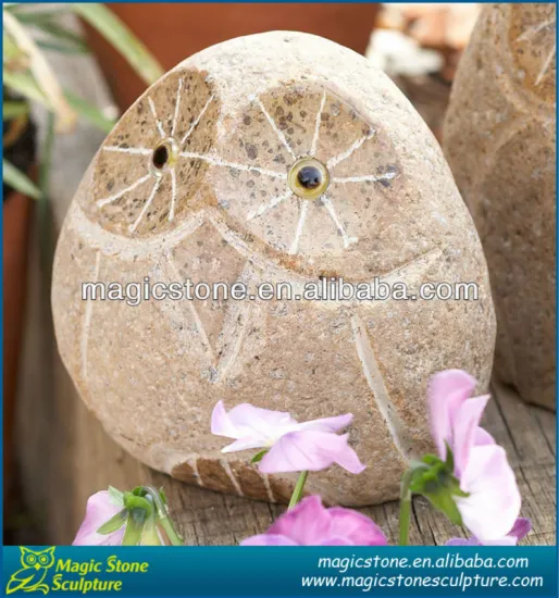 granite owl garden ornament