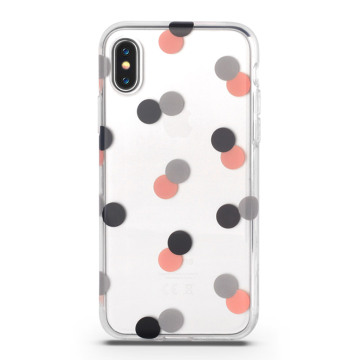 3D Round Transparent Soft Case for iPhone X