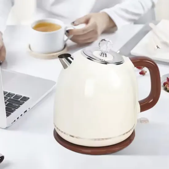 Classic Design Stainless Steel Electric Kettle: A Small Kitchen Appliance for Coffee Lovers and Tea Enthusiasts
