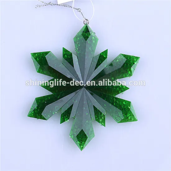 Small size snowflake ornament new style colorful indoor decoration