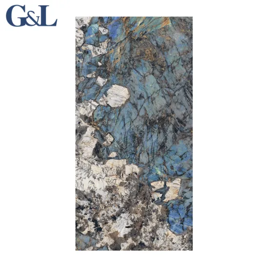 Grand White Large Slab Glossy Full Body Marble Effect Porcelain Tiles