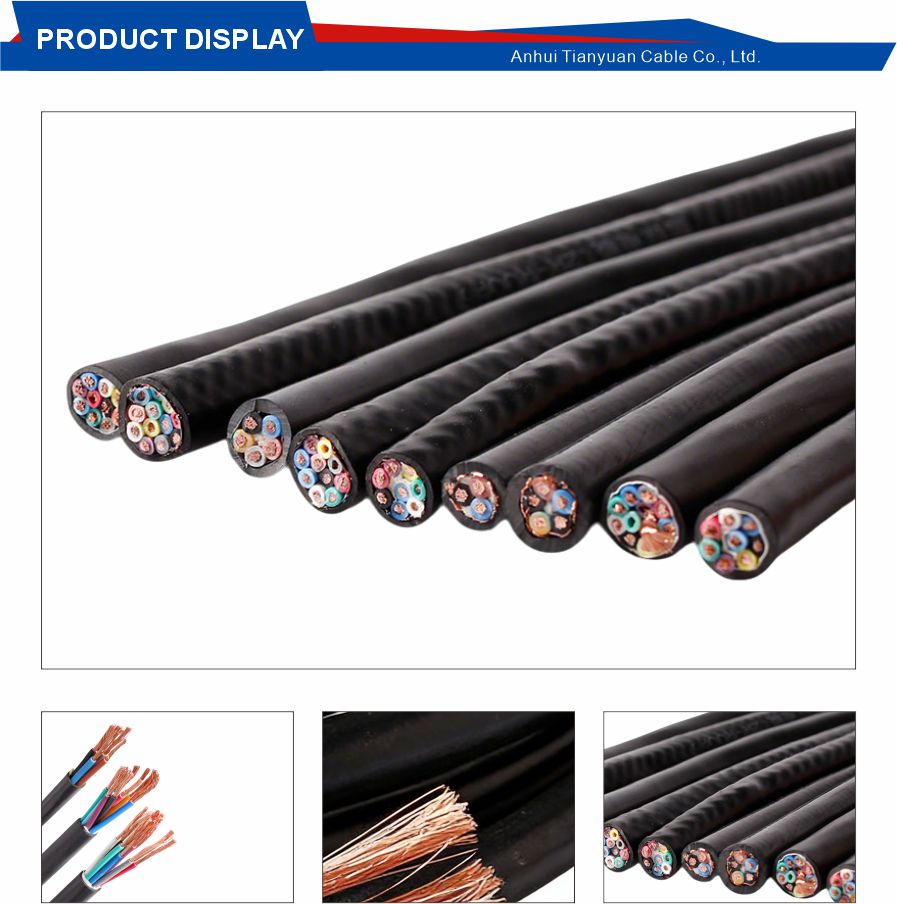 Shielded copper control flexible cable