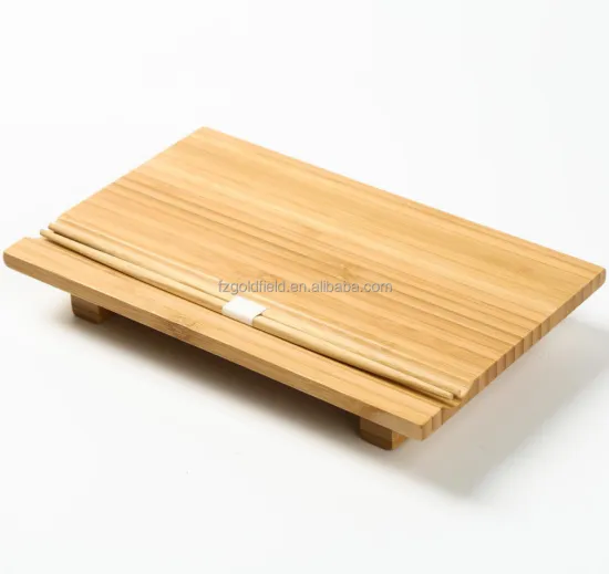 Bamboo Sushi Board: Sashimi Sushi Geta Plates - Japanese Style Tableware