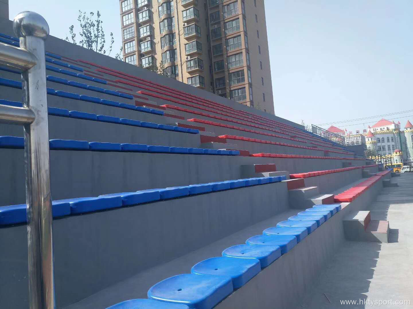 Factory Best Price HDPE Blow Moulding Colorful Plastic Seat Chair for Stadium Outdoor Use
