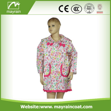 Polyester Kid' s Raincoat With Pocket