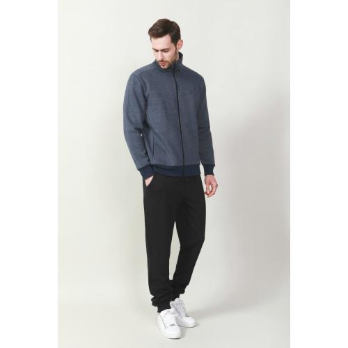 Herren gebürstete Rippen -Bottom -Track -Hosen